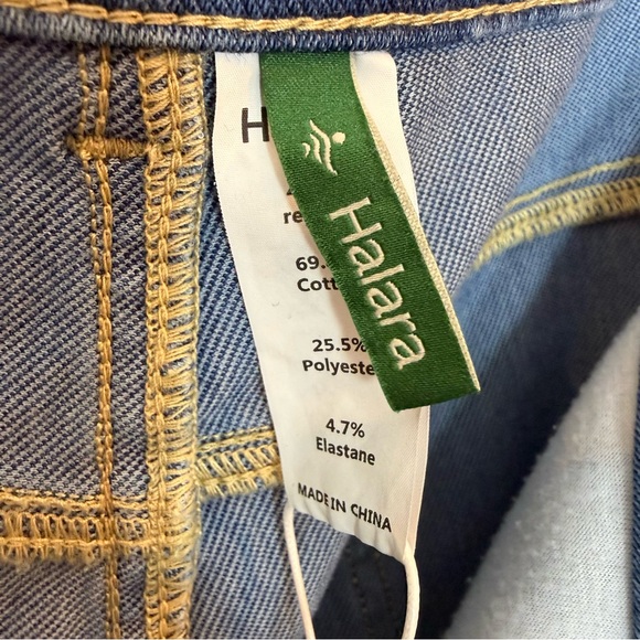 Halara Flex™ High Waisted Wide Leg Cuffed Jeans – XL Regular – Blue - Picture 8 of 9